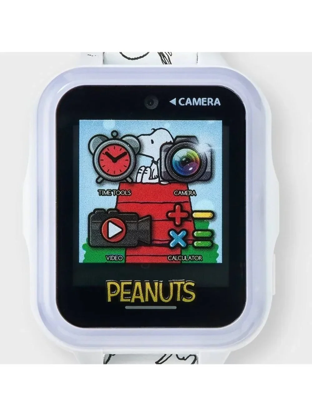 Peanuts Touchscreen Kids' Smart Watch w/ Silicone Strap Multifunction & 6 Games